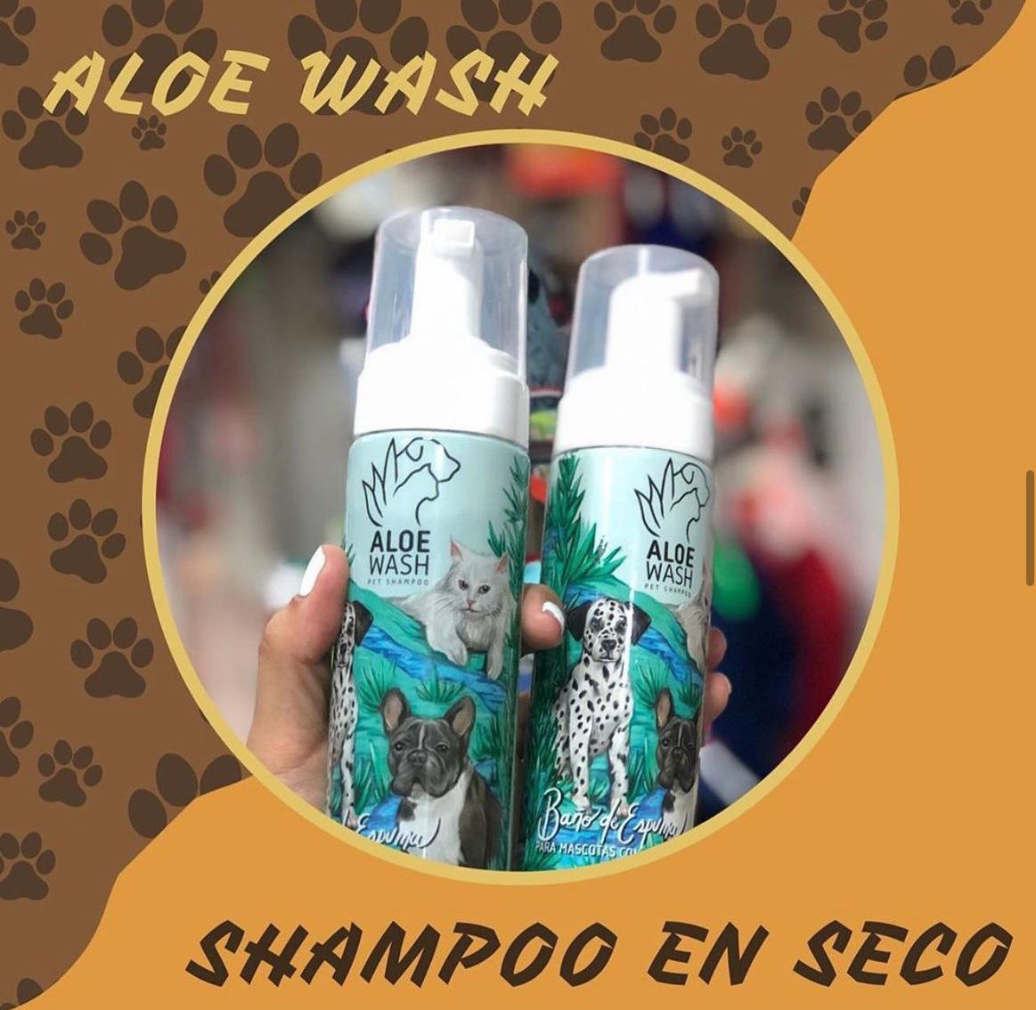 Shampoo en Seco para Mascotas <Espuma con Aloe Vera e Ingredientes Naturales>